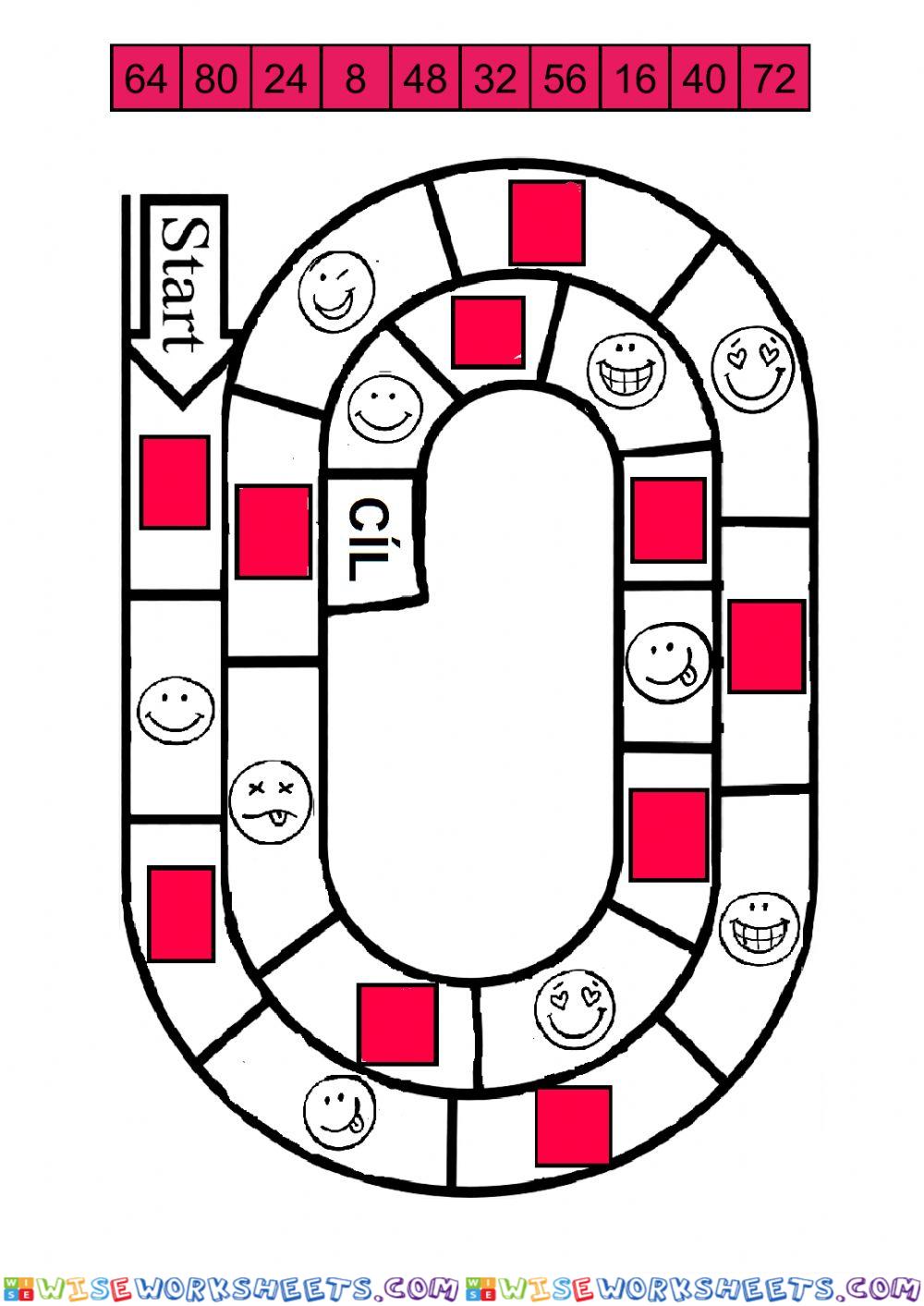 Násobilka 8 - řada