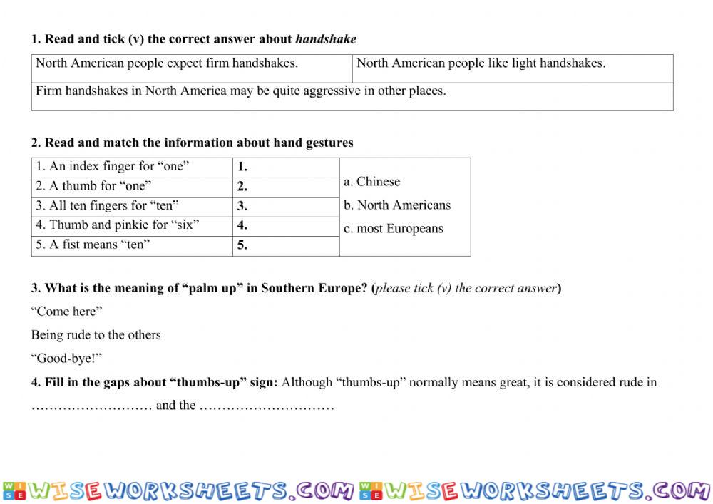 worksheet