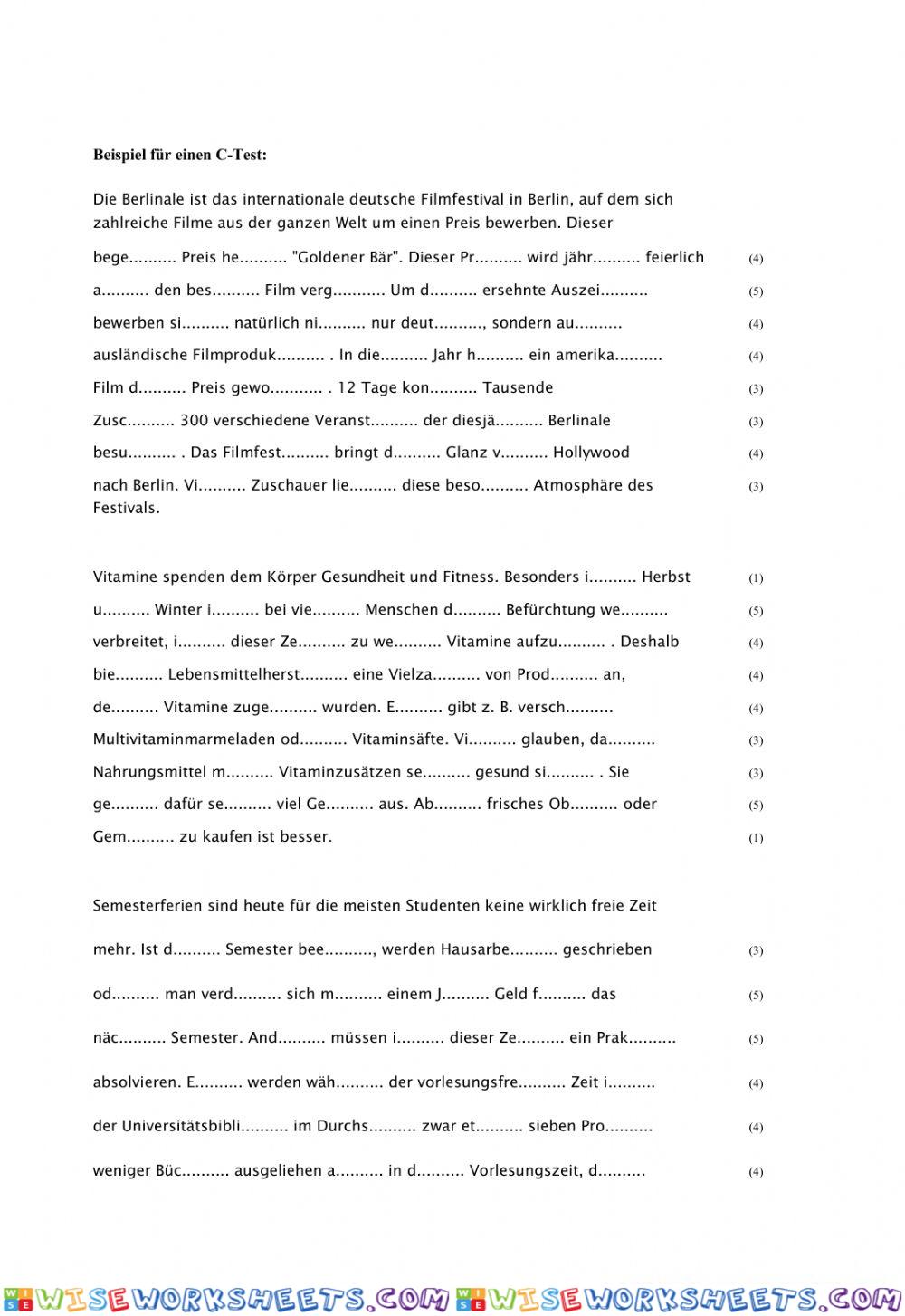 C-Test 1