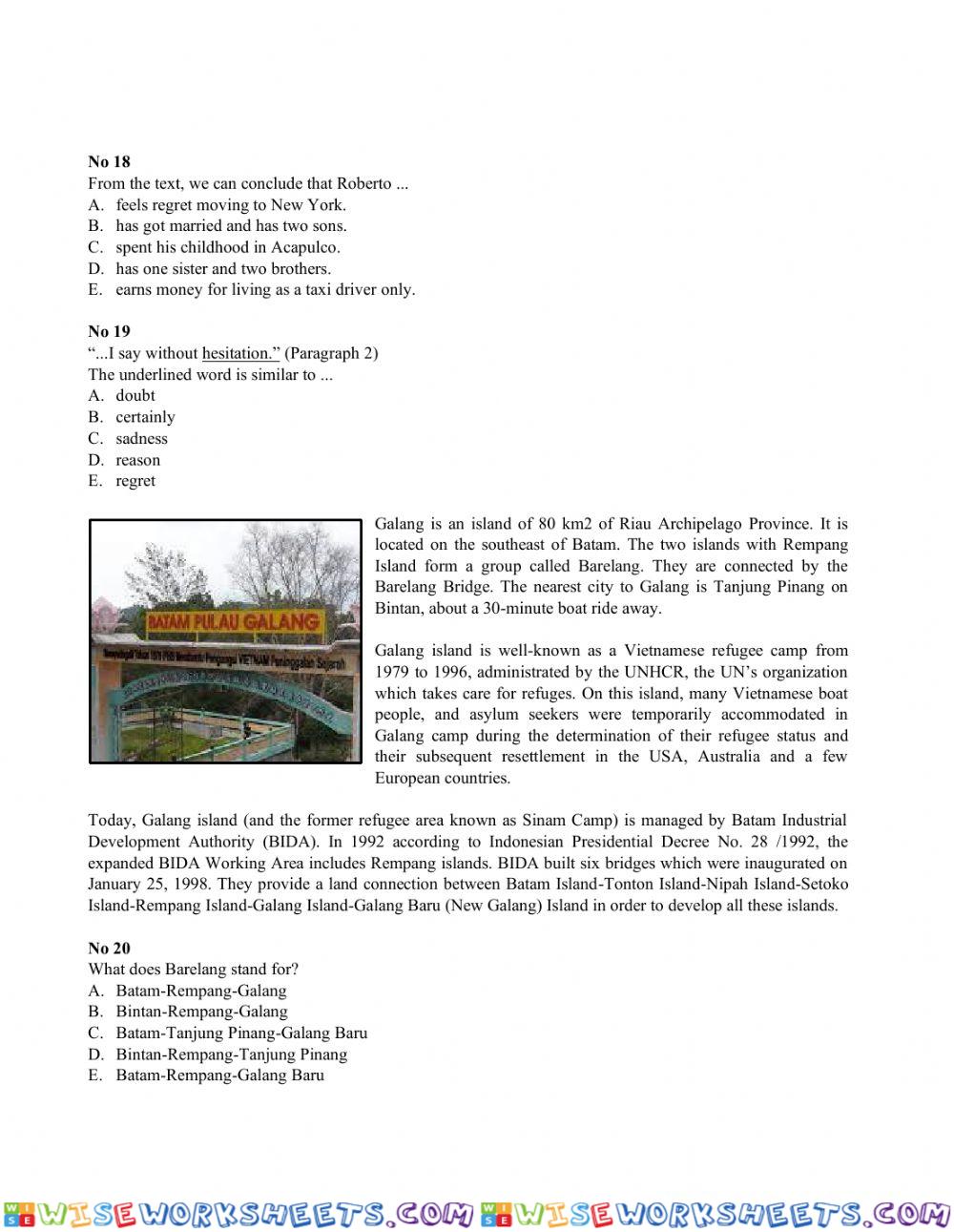 worksheet