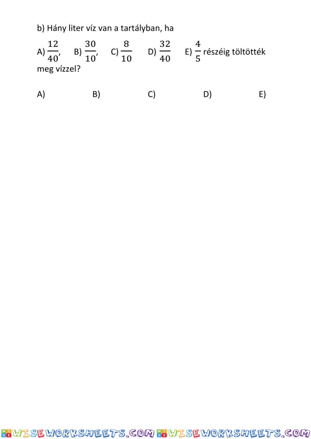 worksheet