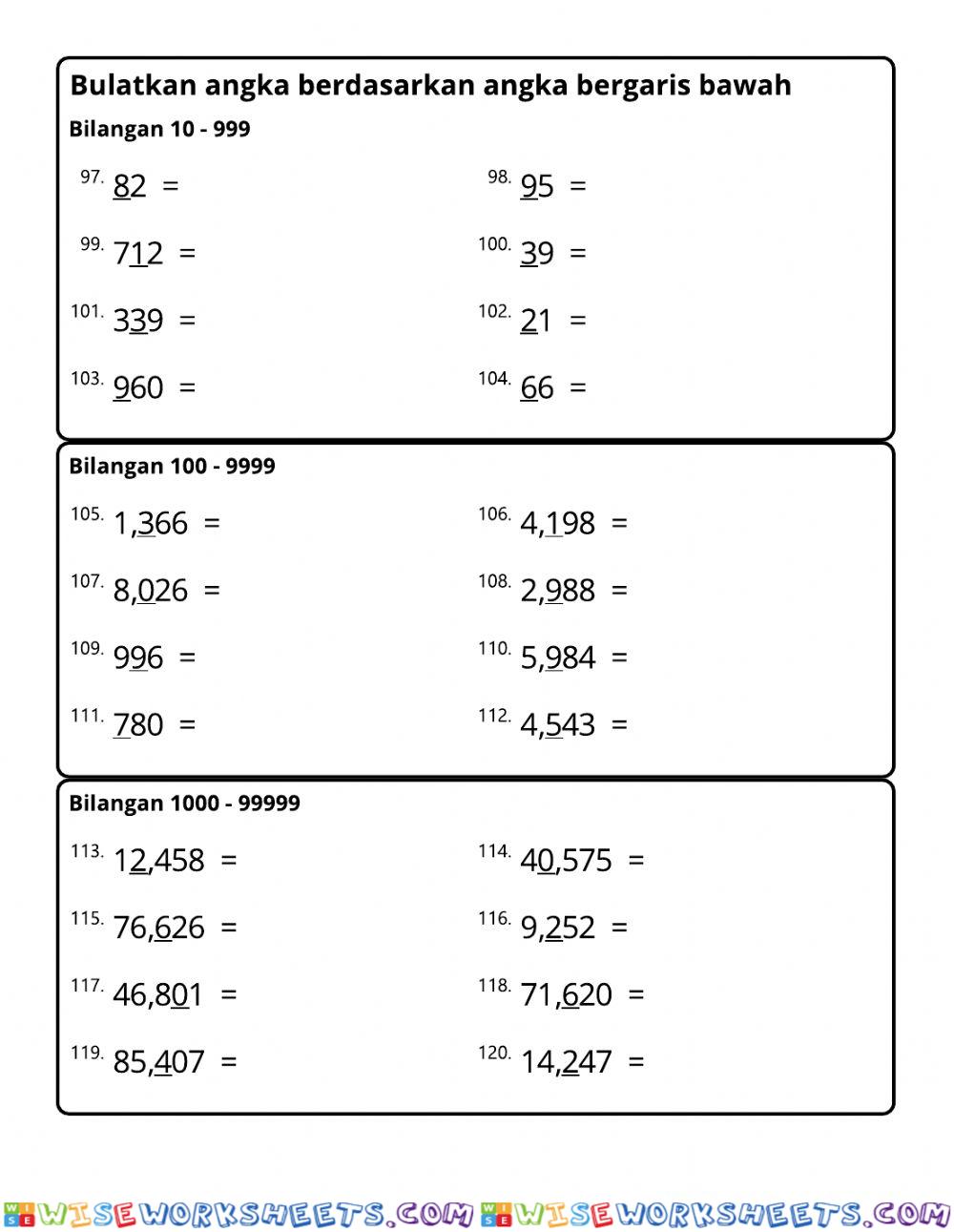 worksheet