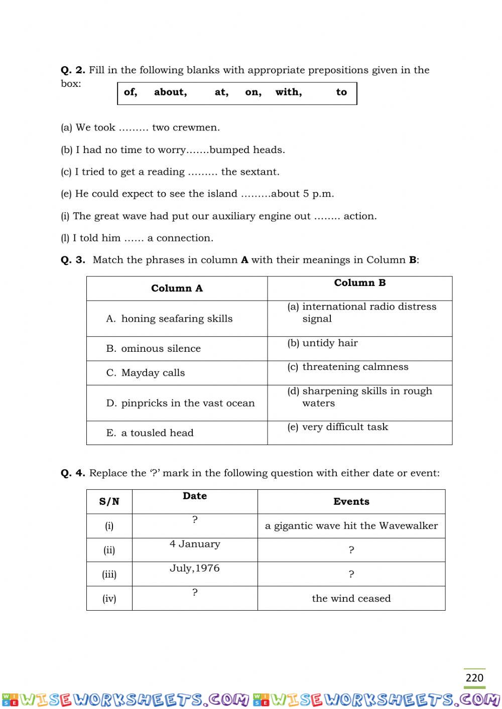 worksheet