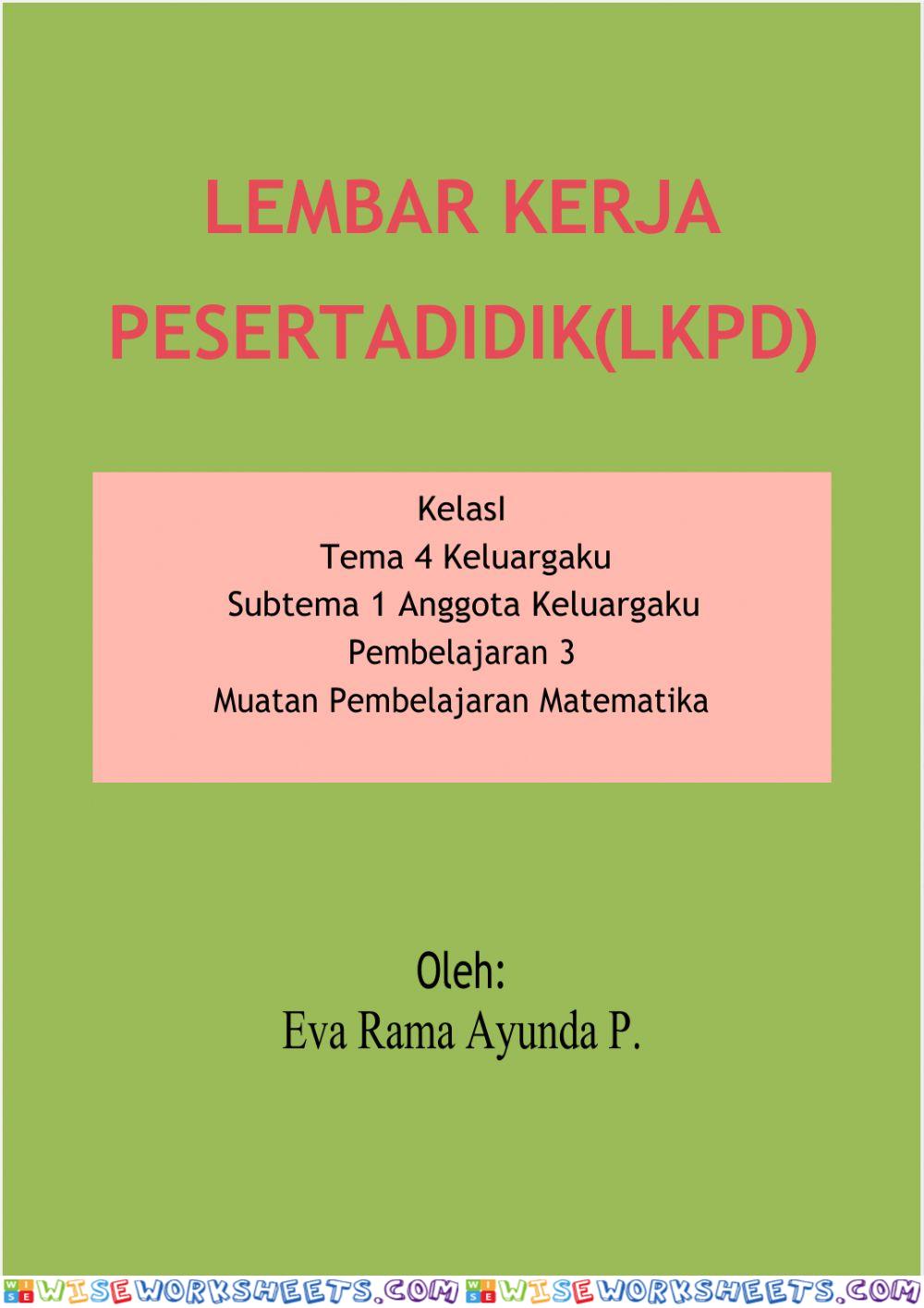 Lembar kerja peserta didik(LKPD)