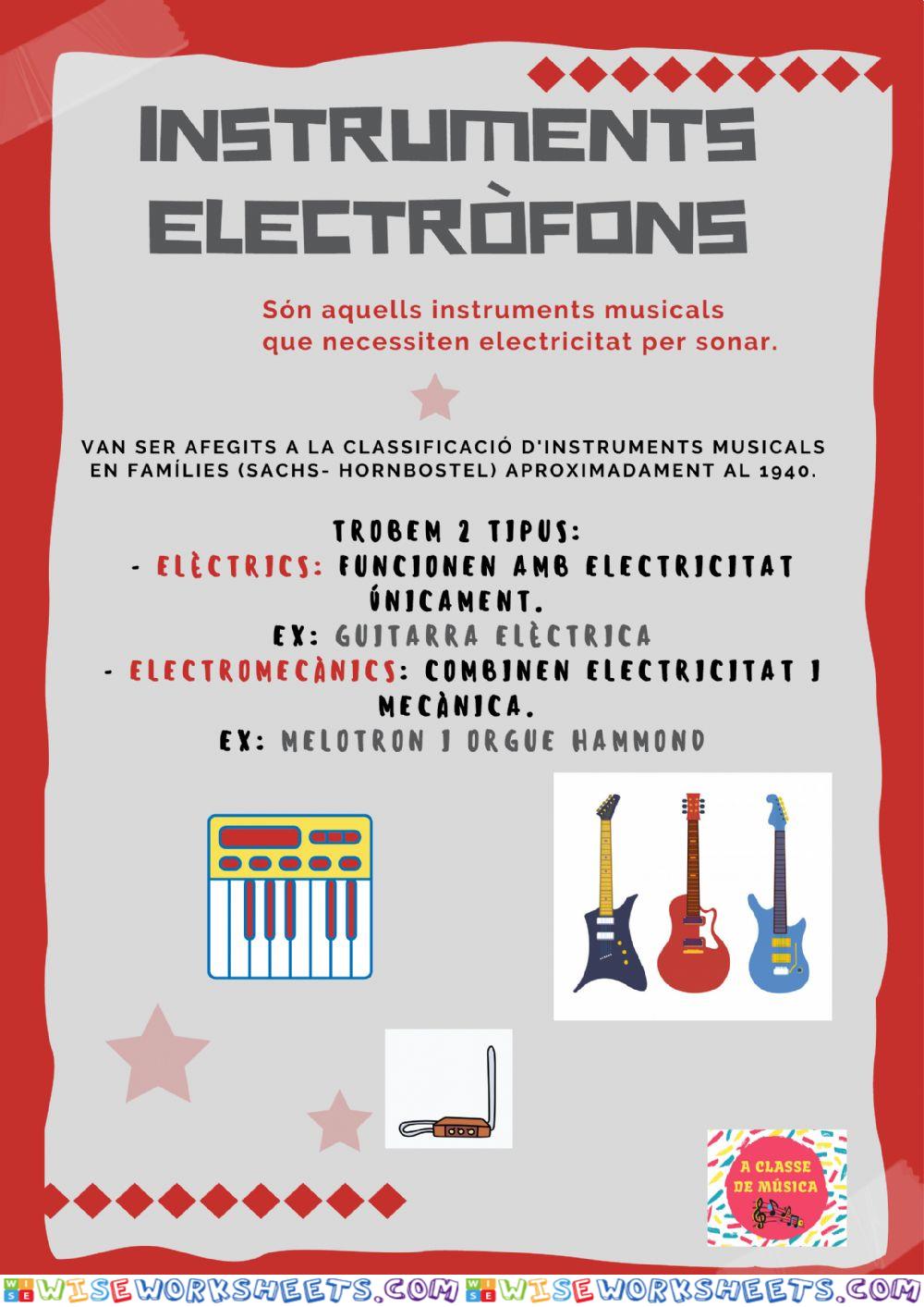 Instruments electròfons