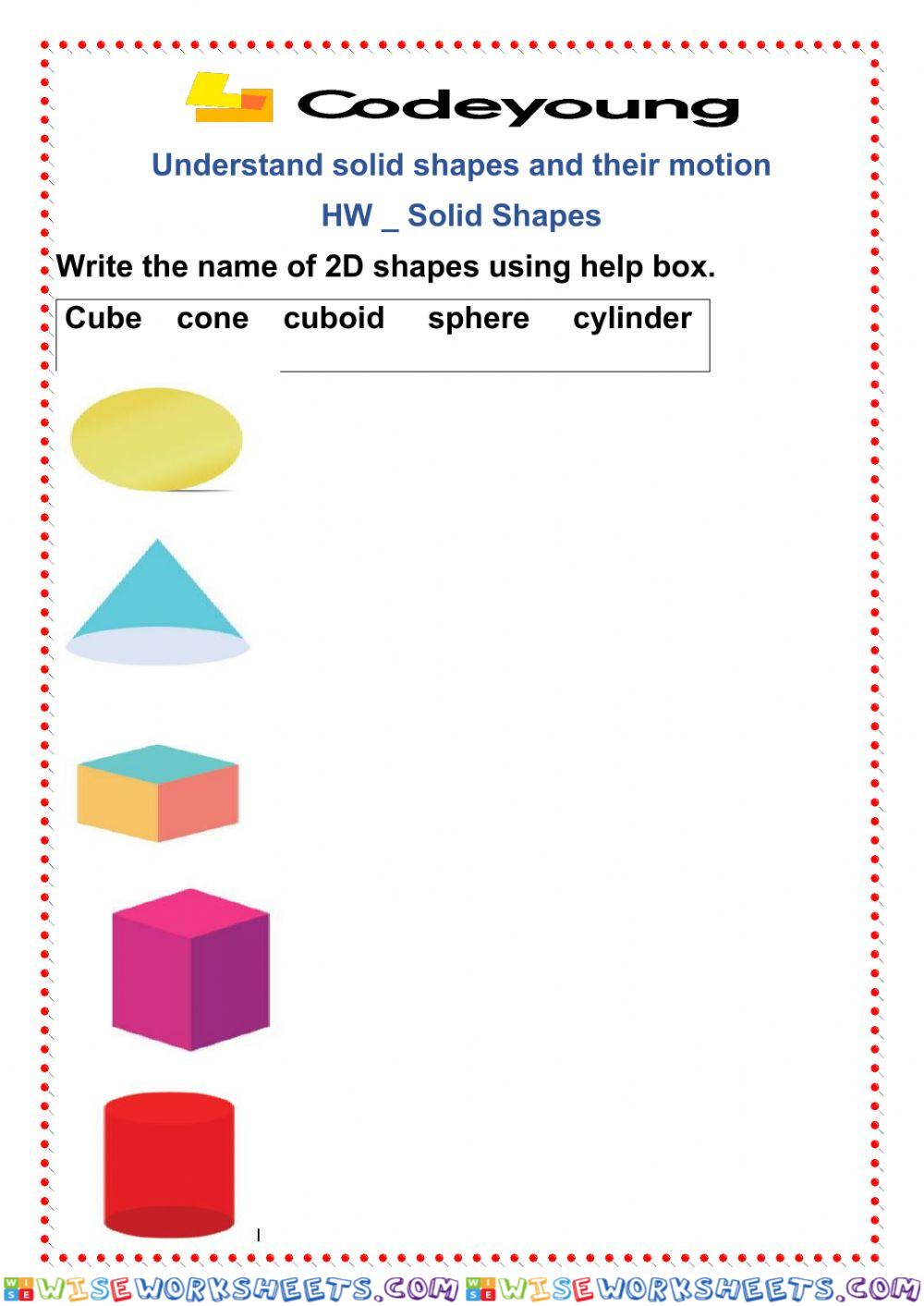 Solid shapes 2