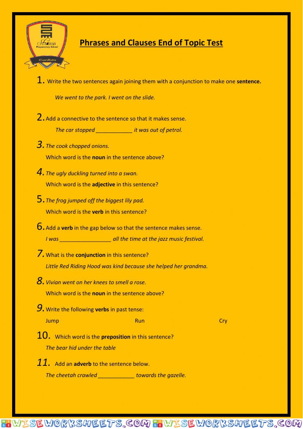 Grammar test