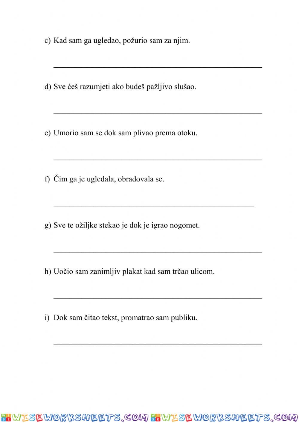 worksheet