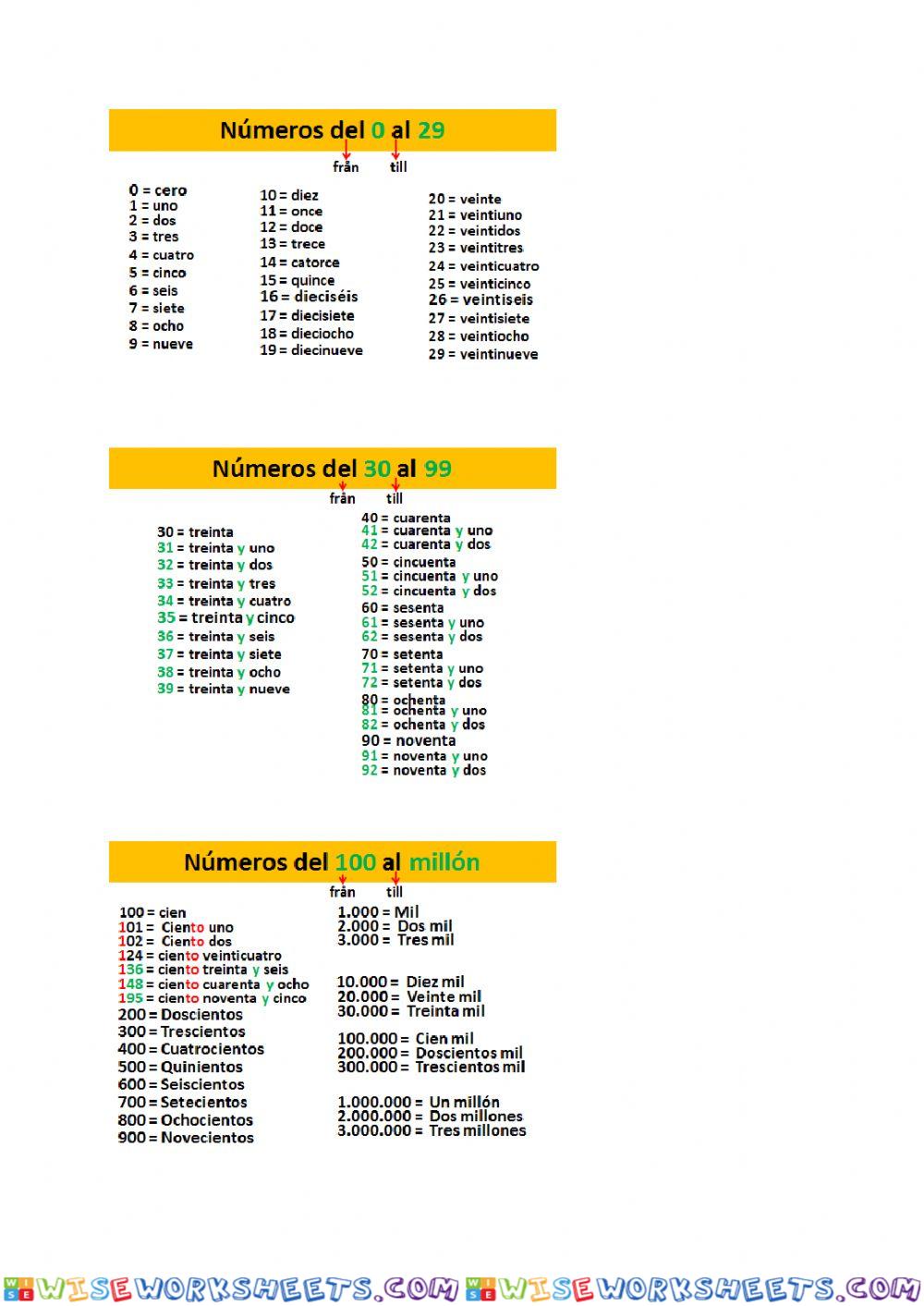 worksheet