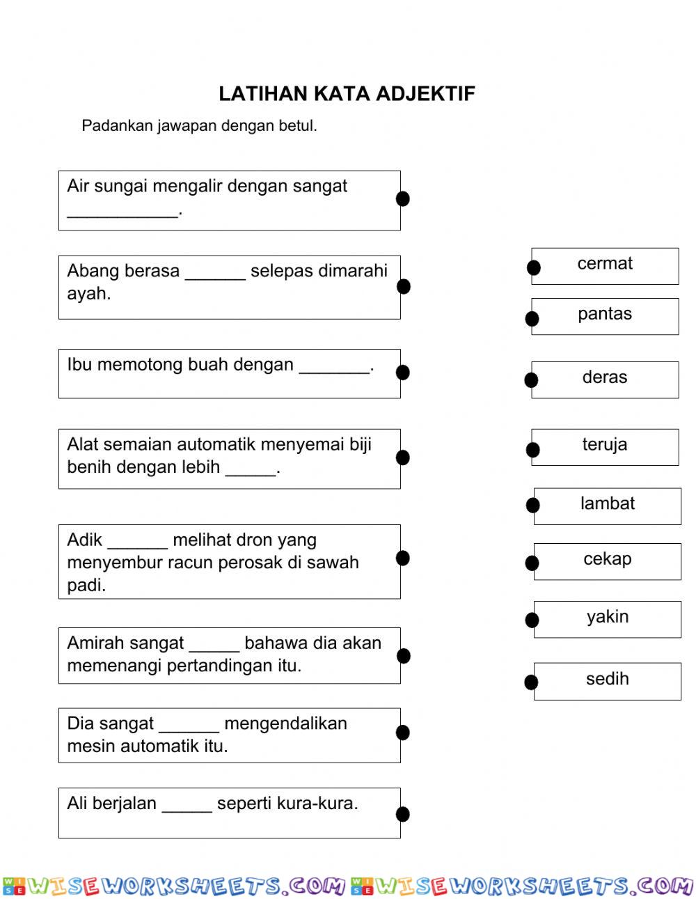 Kata adjektif cara dan perasaan
