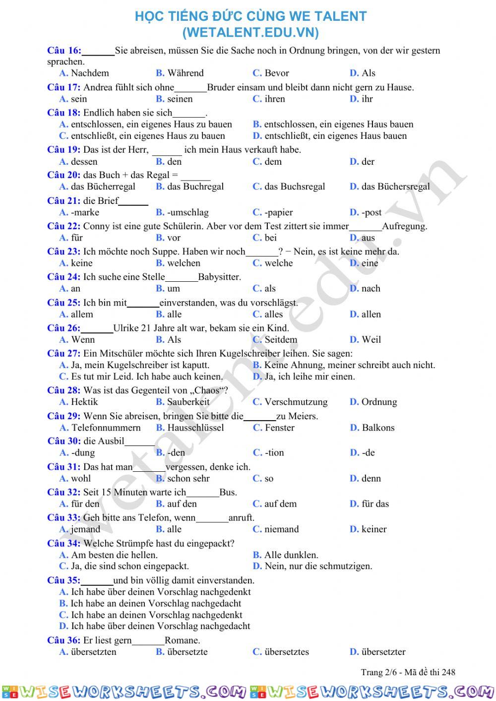 worksheet