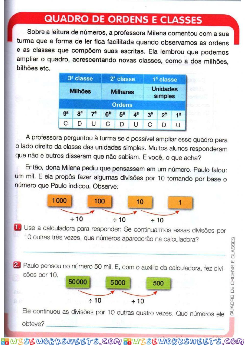 Livro de matemática