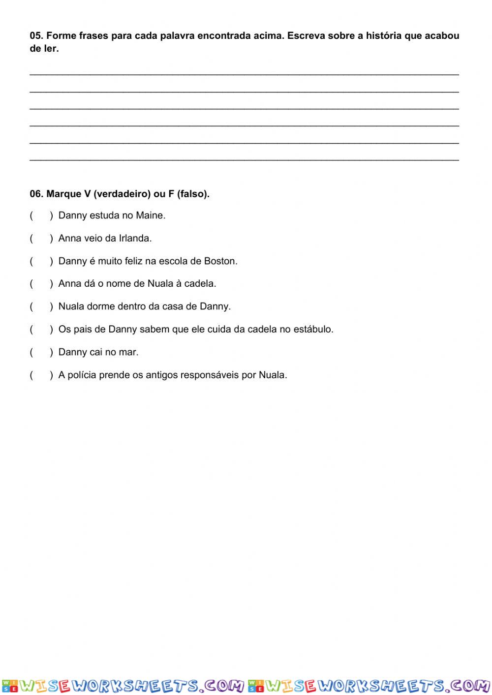 worksheet