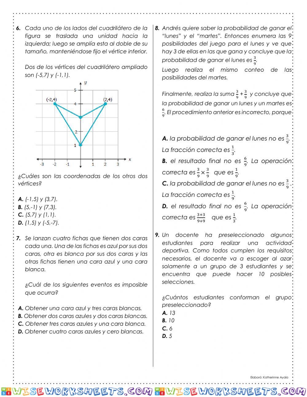 worksheet