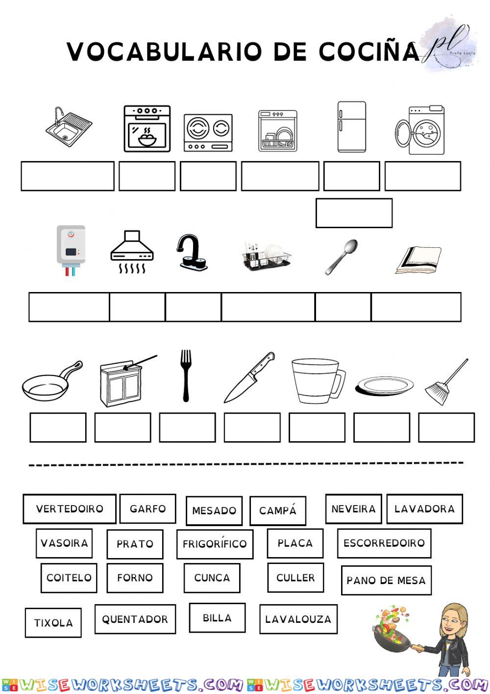 Vocabulario cociña