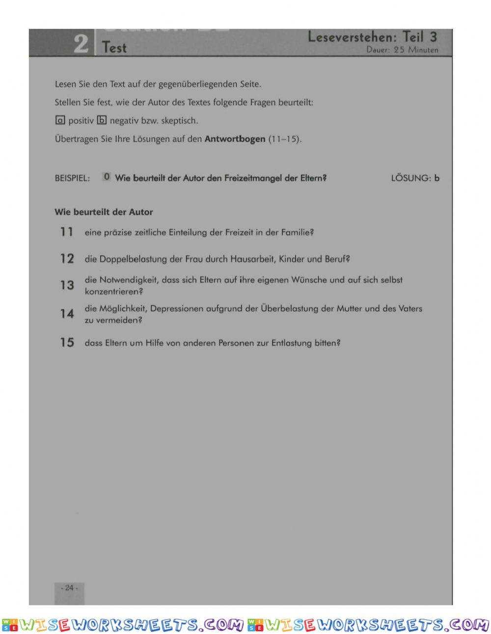 worksheet