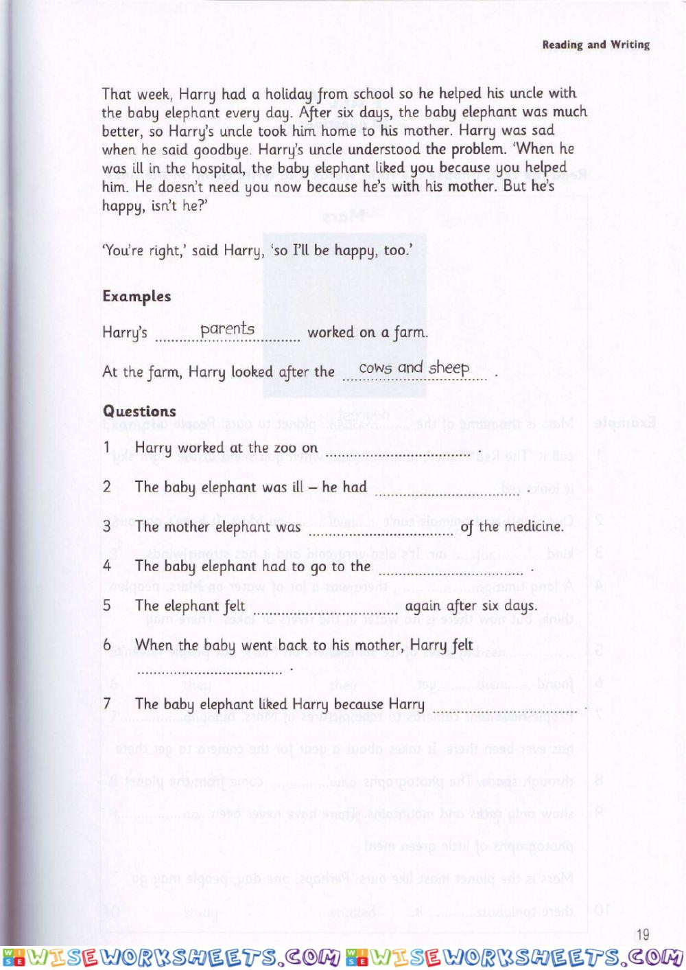 worksheet