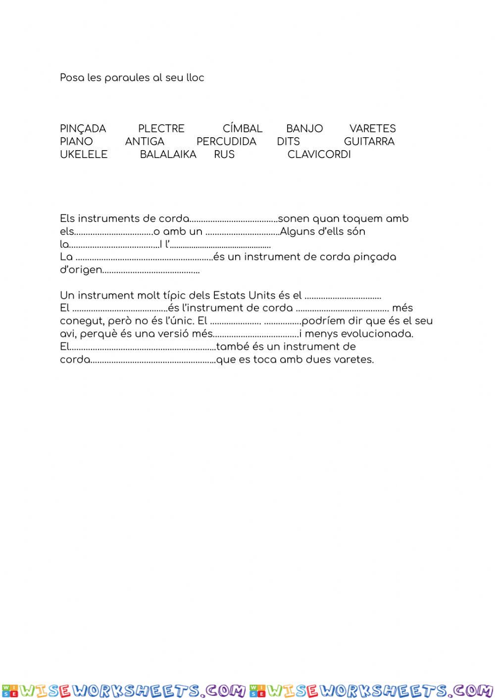 worksheet