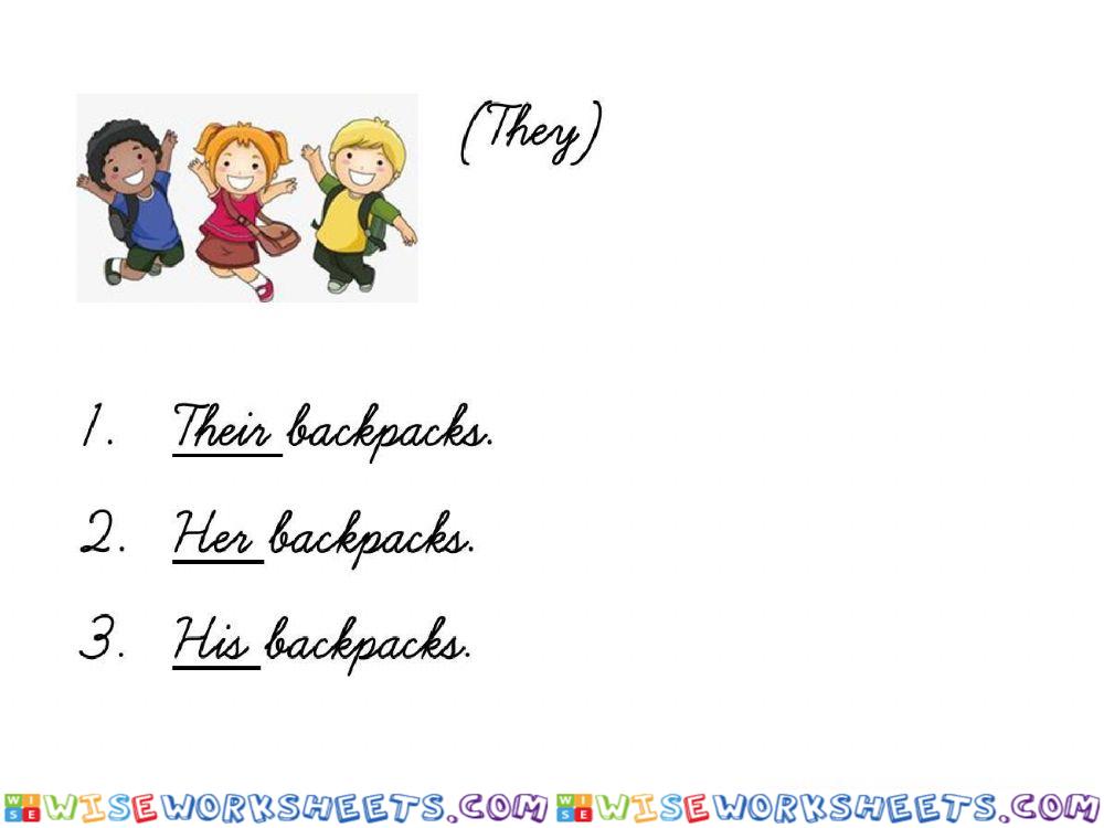 Possessive Adjective