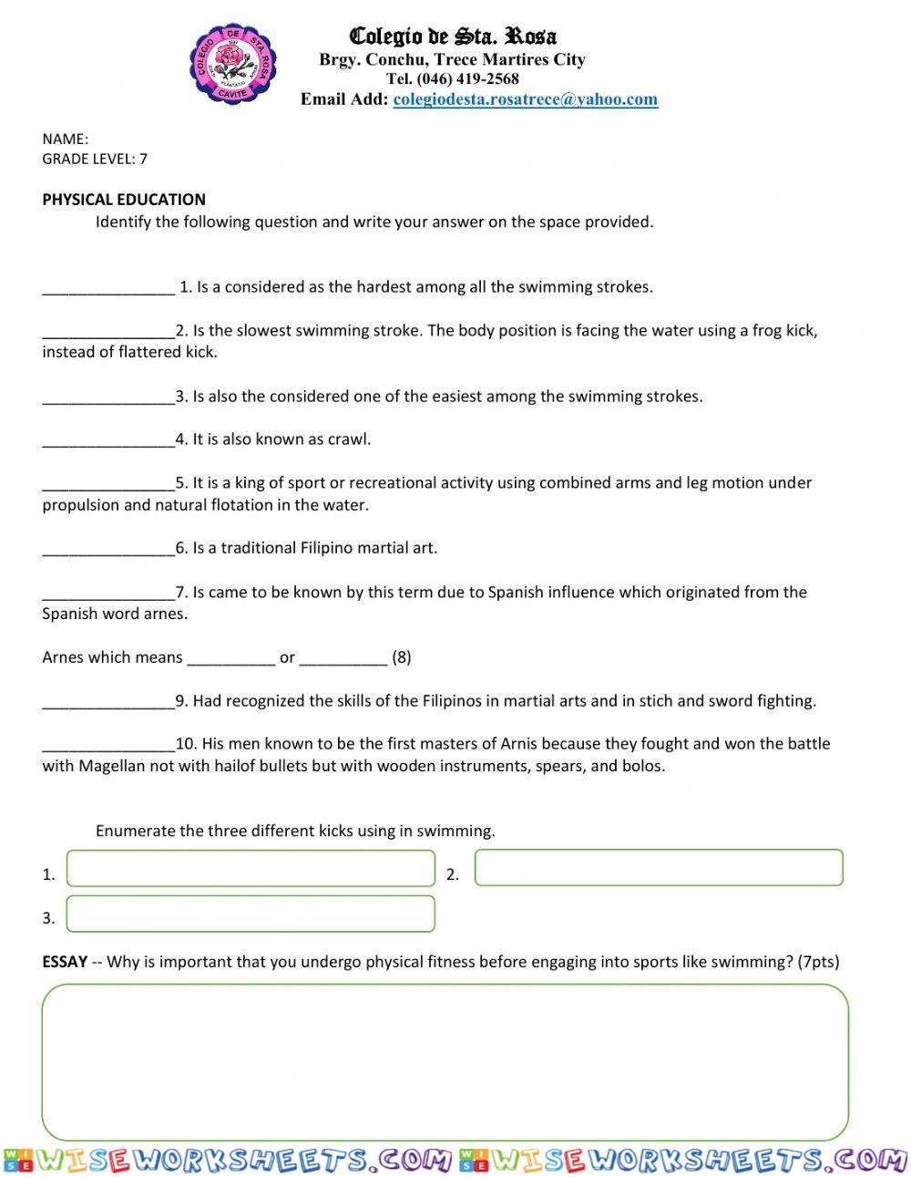 Physical Education 7