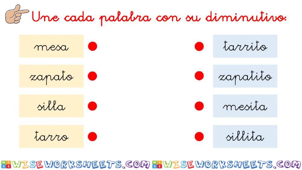 Diminutivos, artículos y verbos