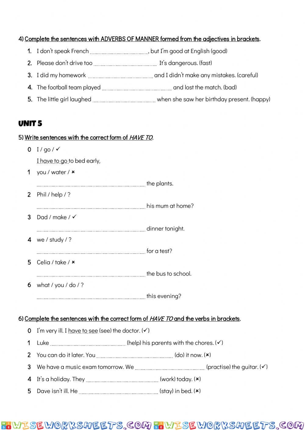 worksheet
