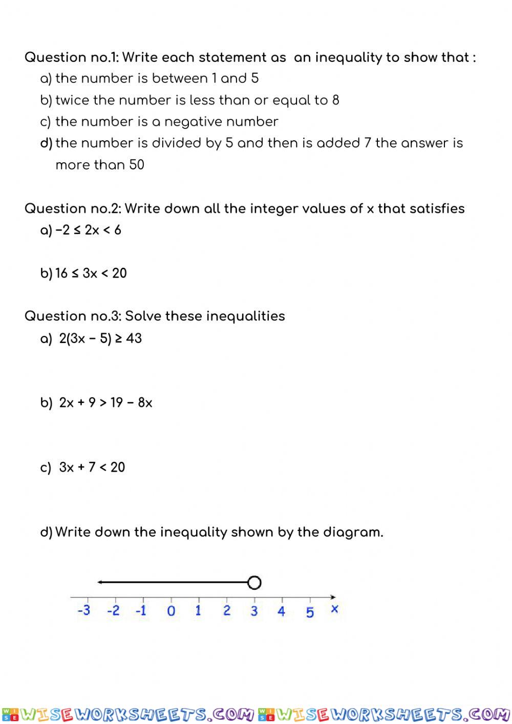 worksheet