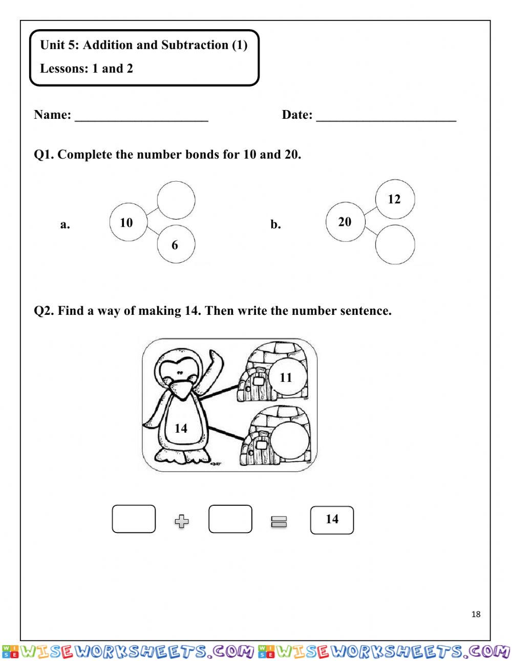 Unit 5 Lesson 1 and 2