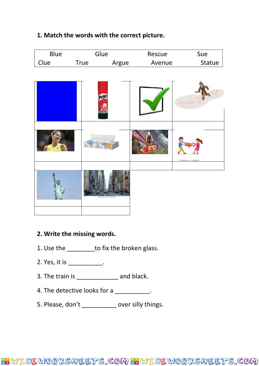 Ue phonics