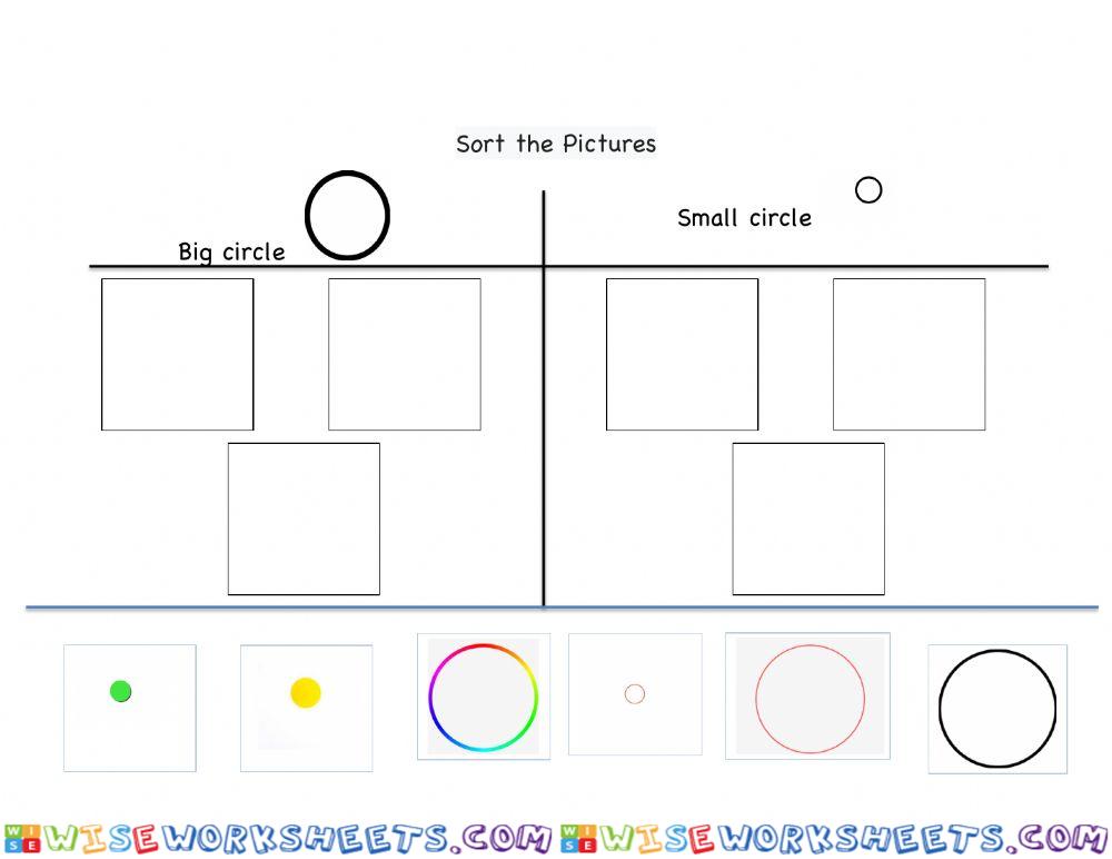 Sort big-small circles