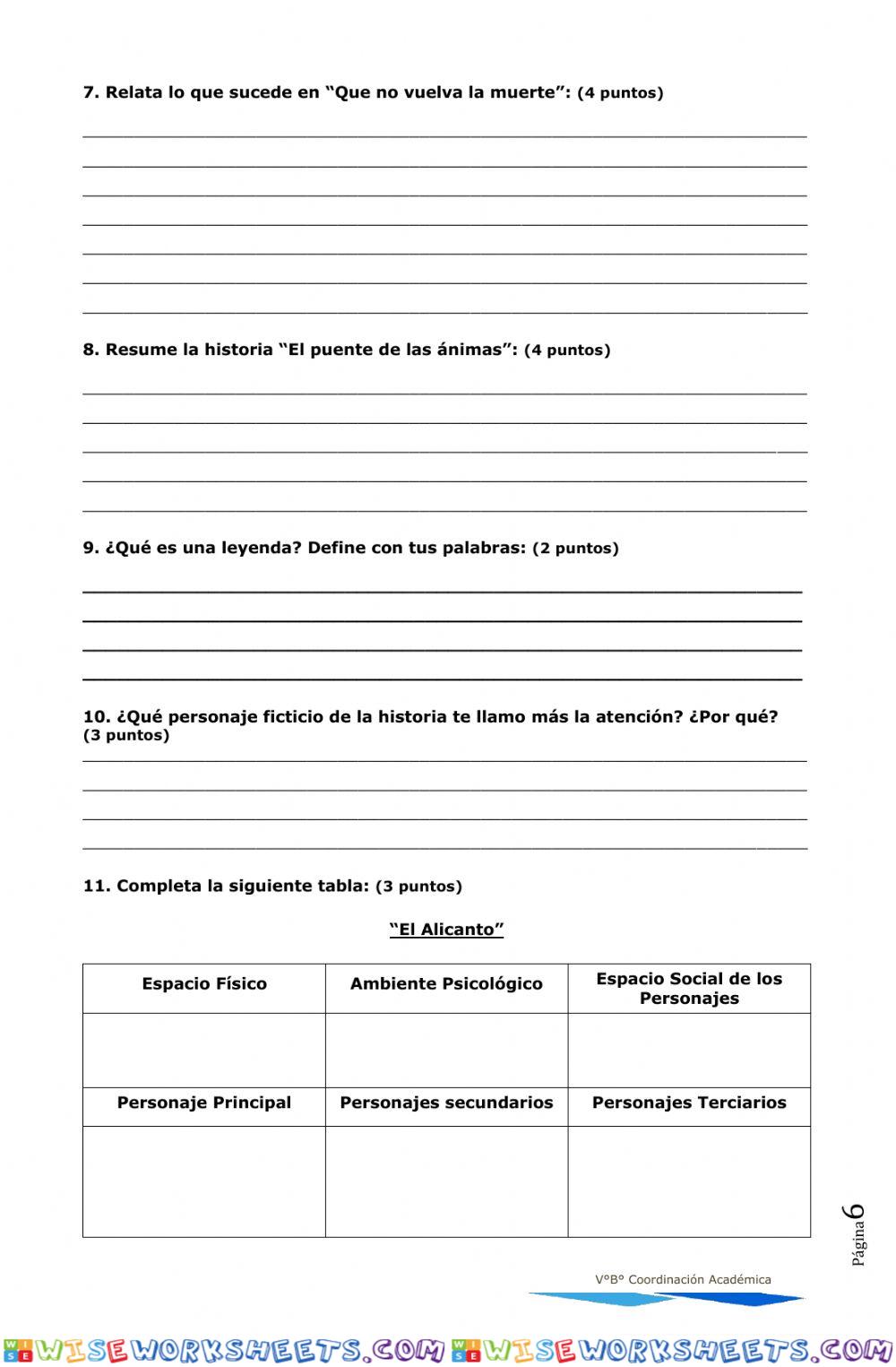 worksheet