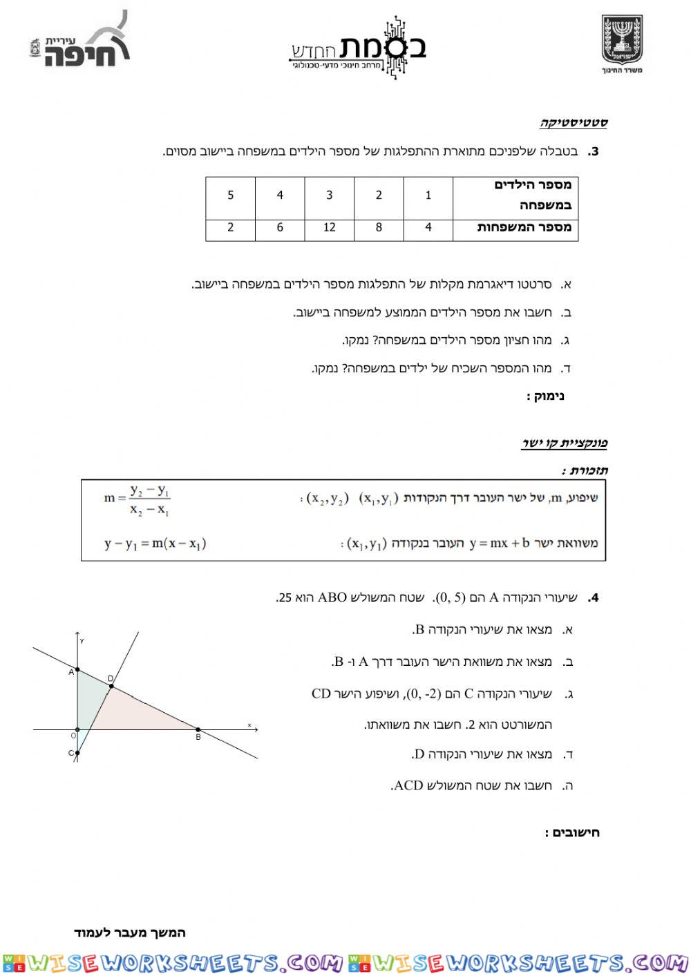 worksheet