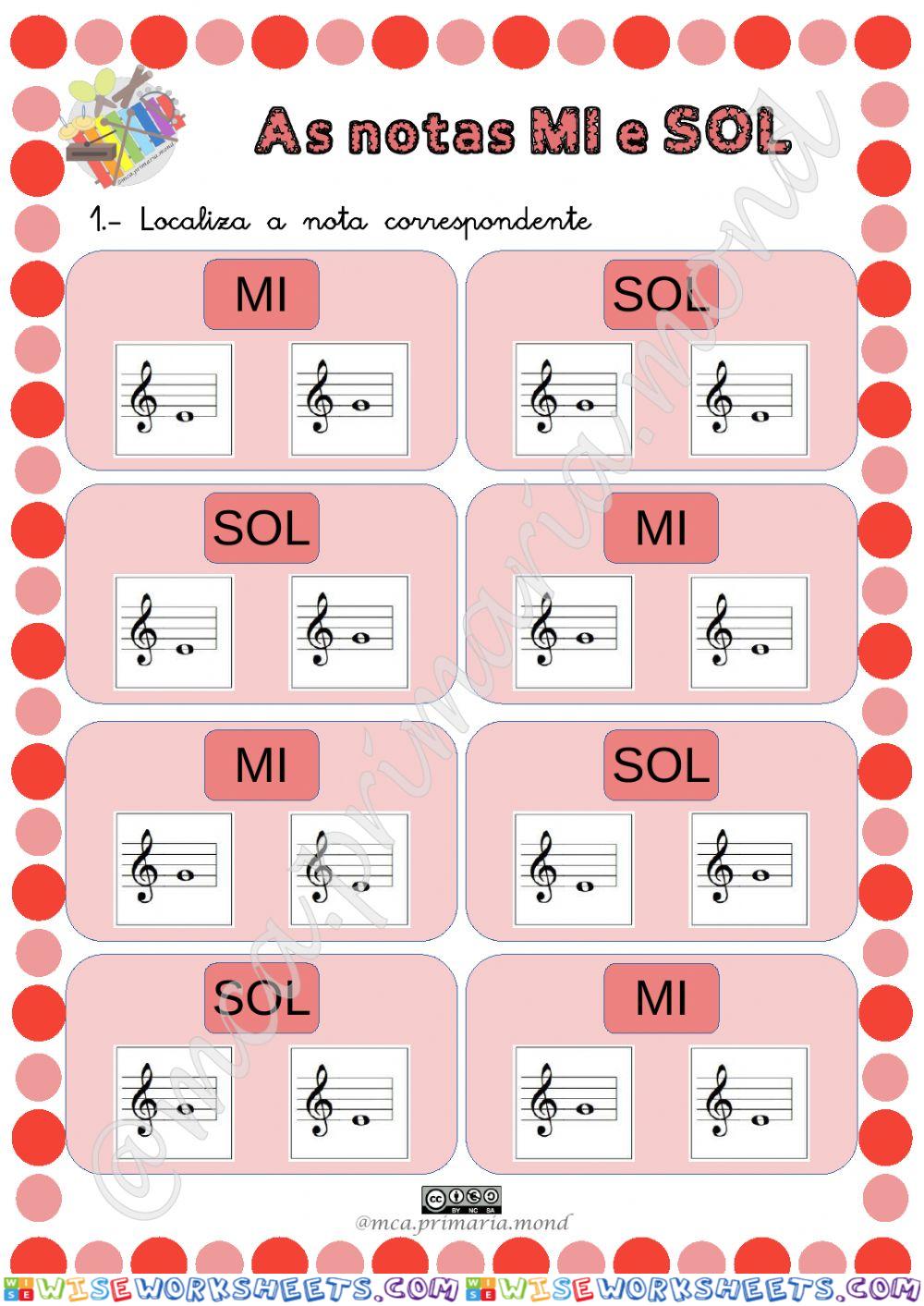 Notas MI e SOL