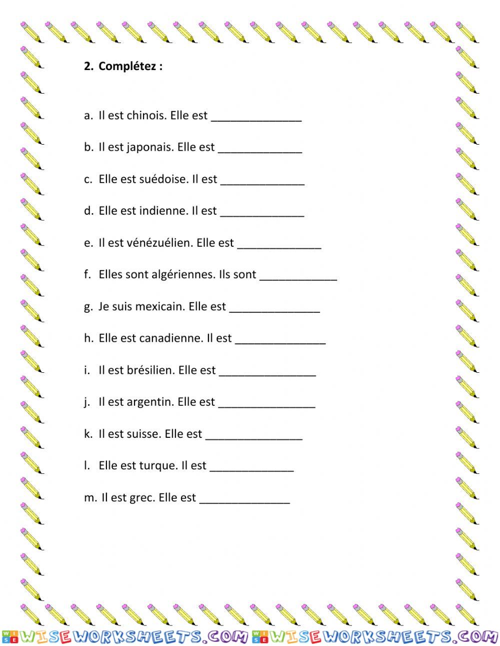 worksheet