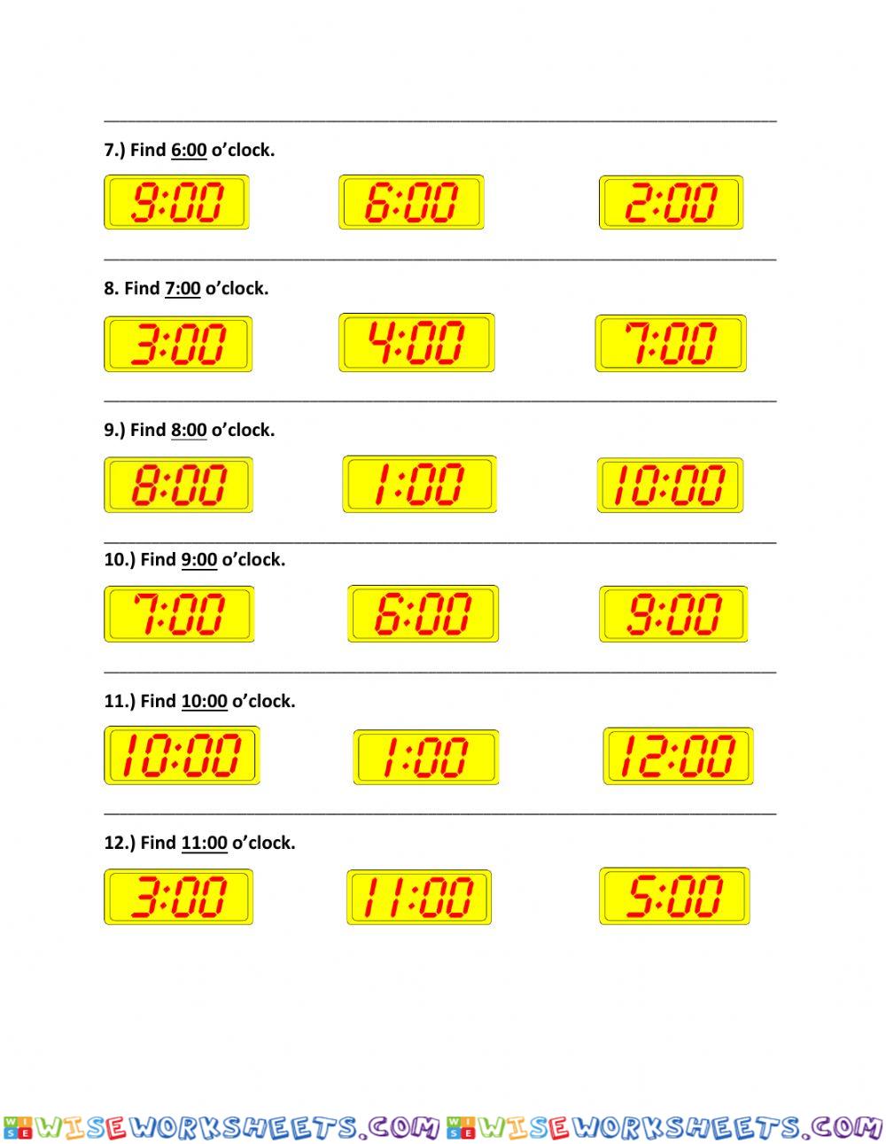 worksheet