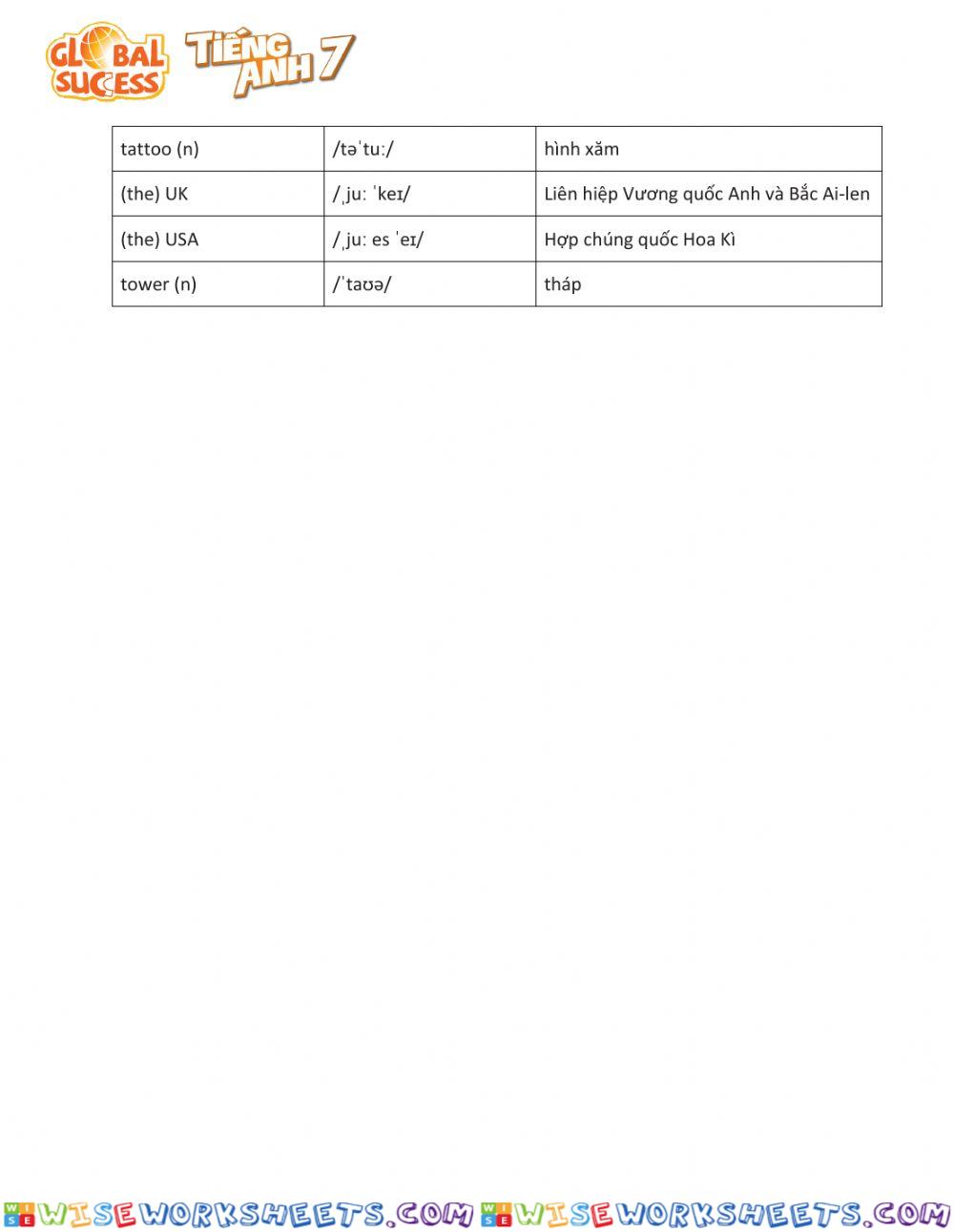 worksheet