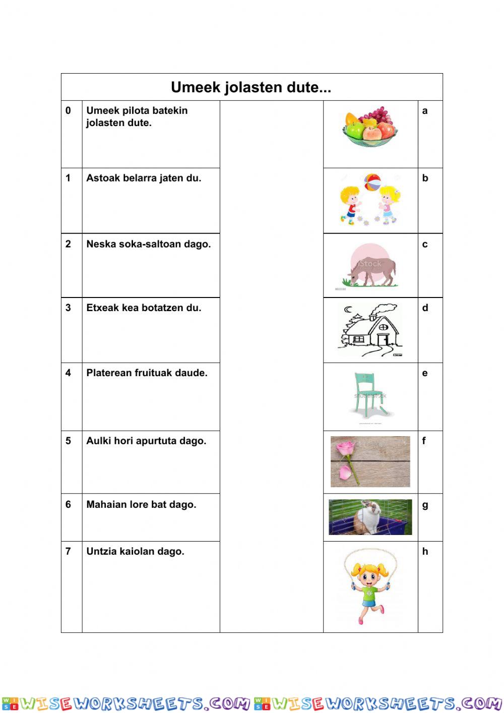 worksheet