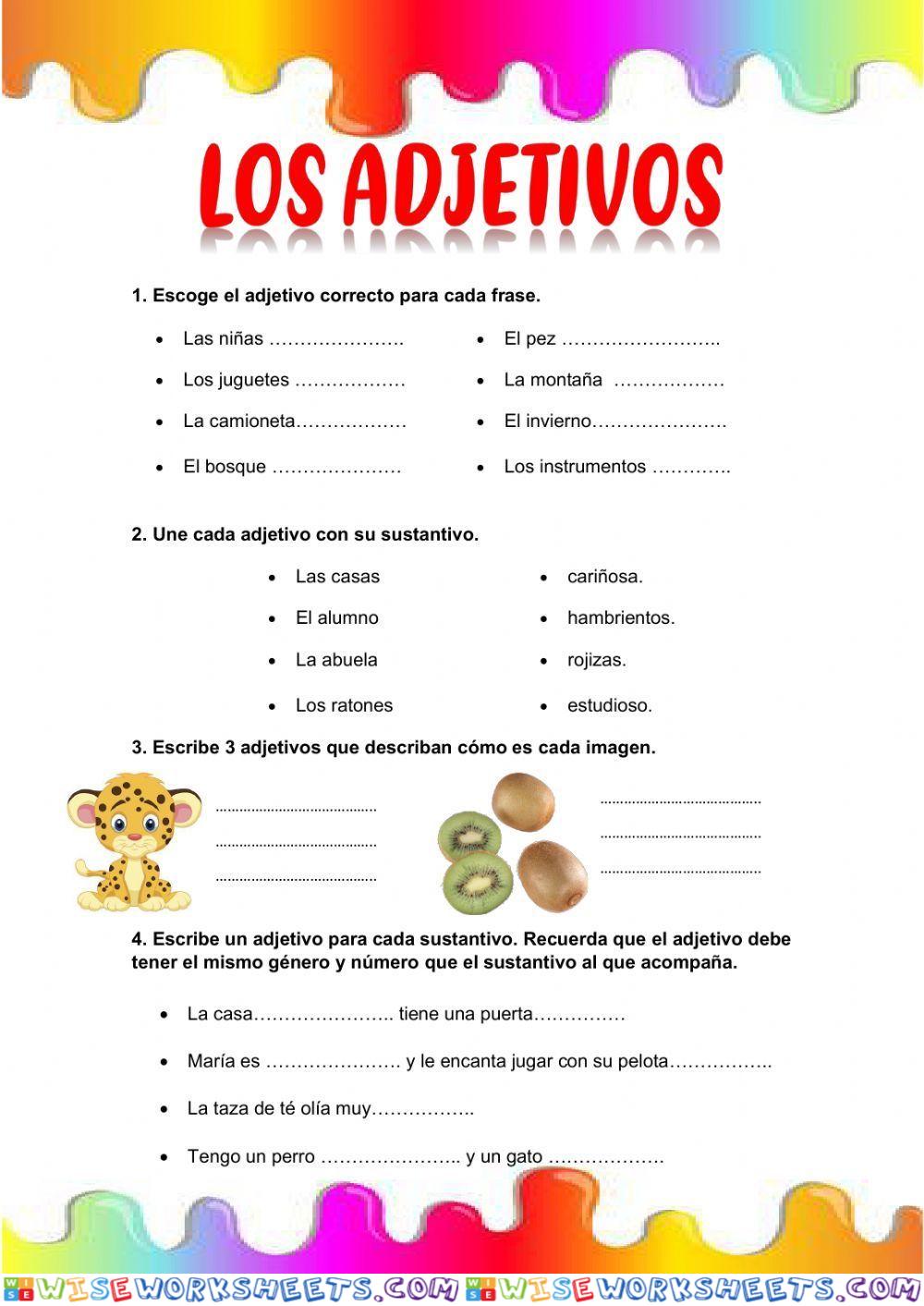 Los adjetivos