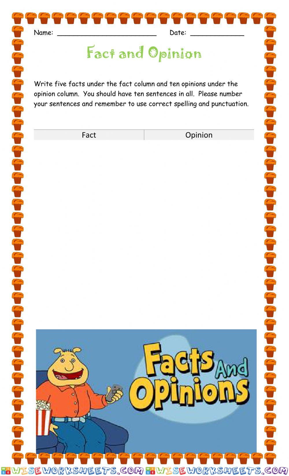 Fact and Opinion