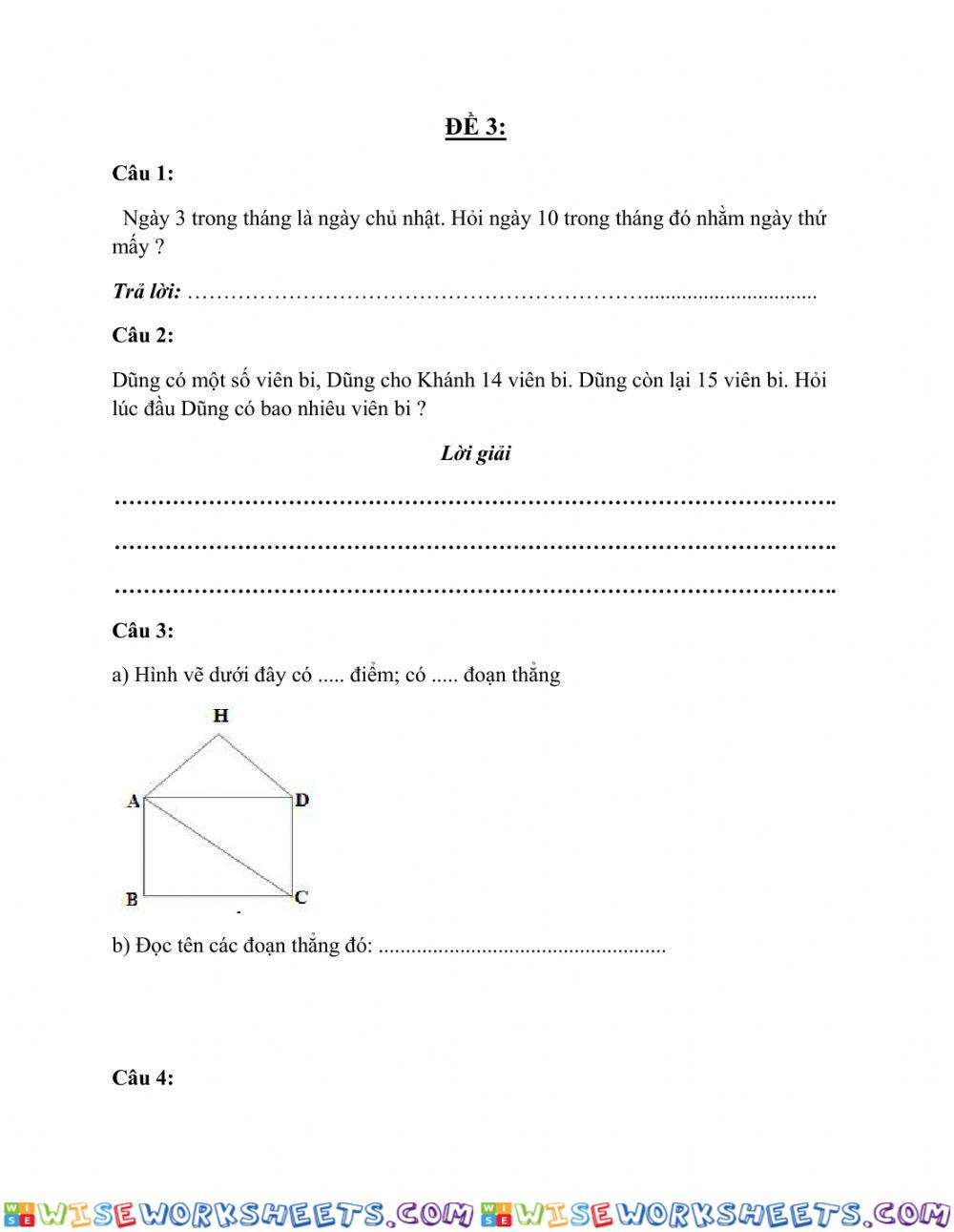 worksheet
