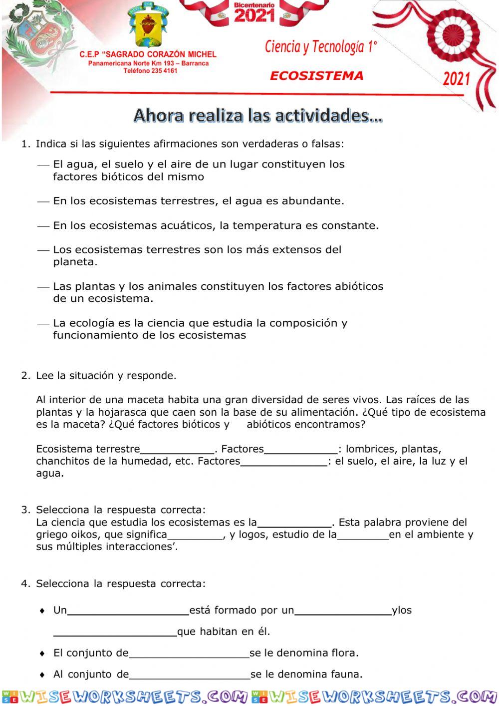 Los ecosistema