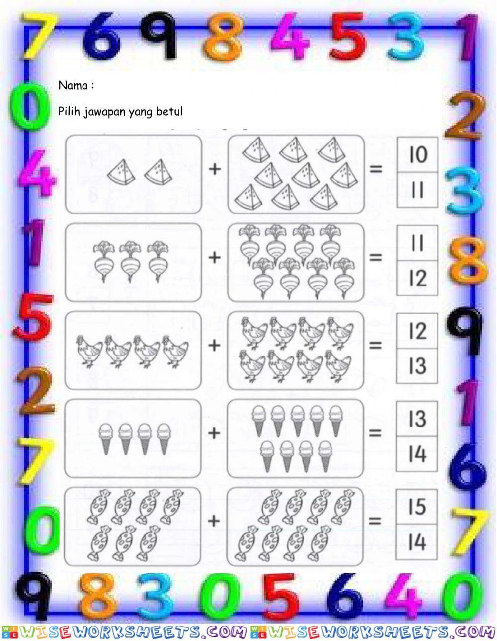 TAMBAH OBJEK 2  - MATEMATIK PPKI Kefungsian Rendah  by CguRosma