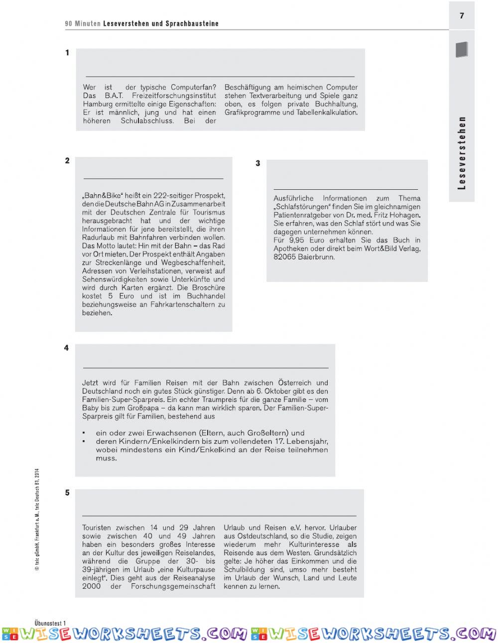 worksheet