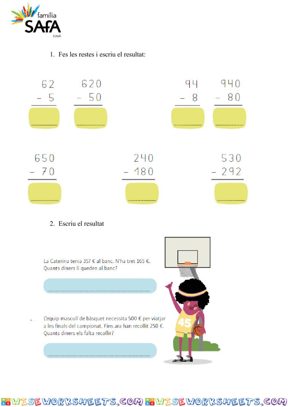 Restes de tres xifres