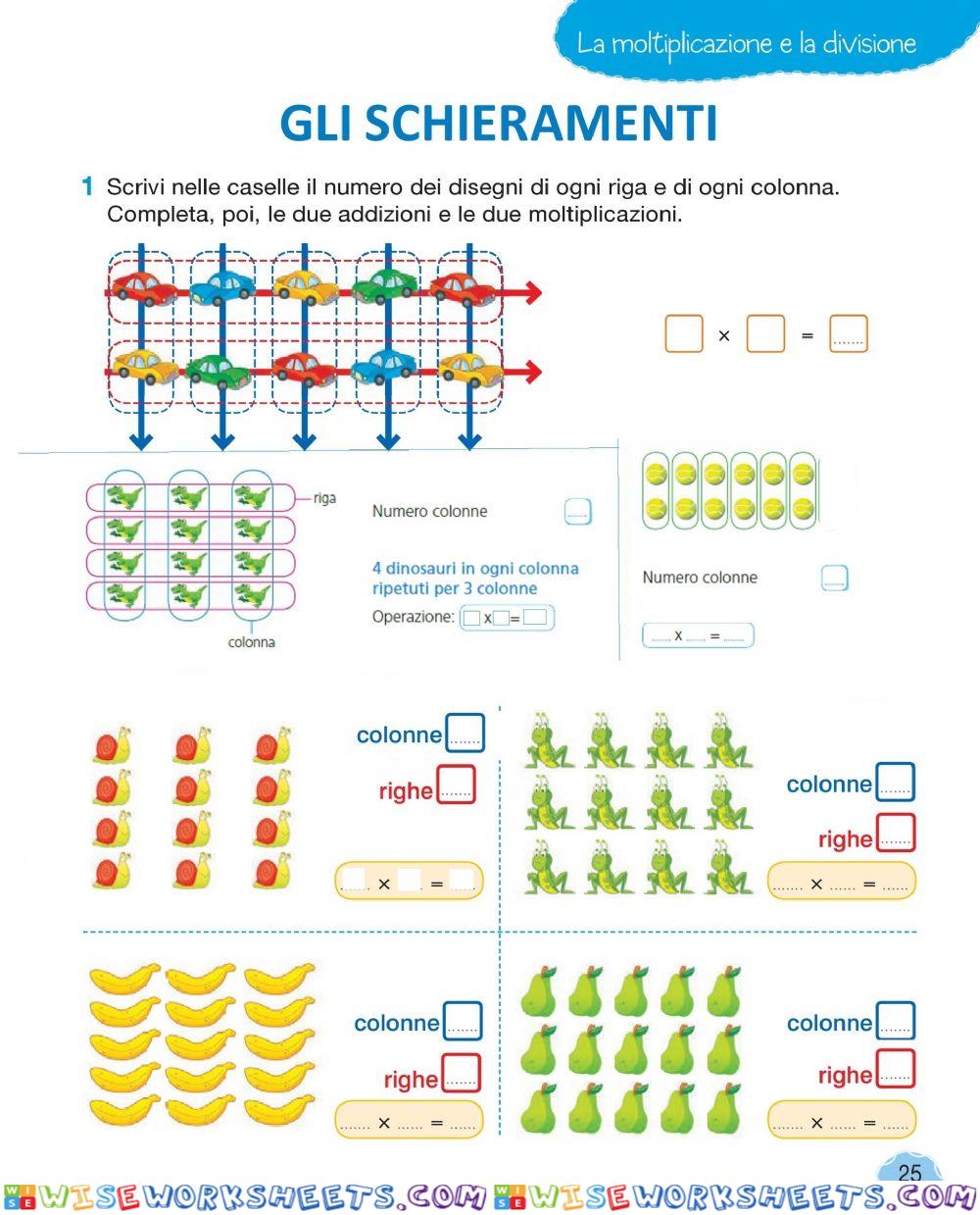 Moltiplicazioni schieramenti