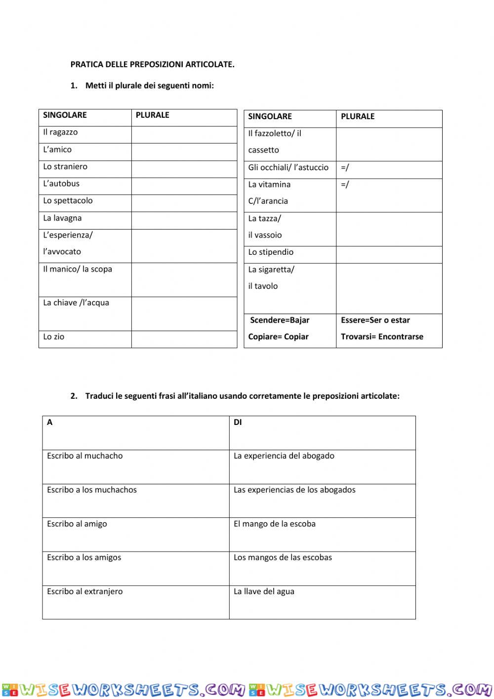 Practica preposiciones