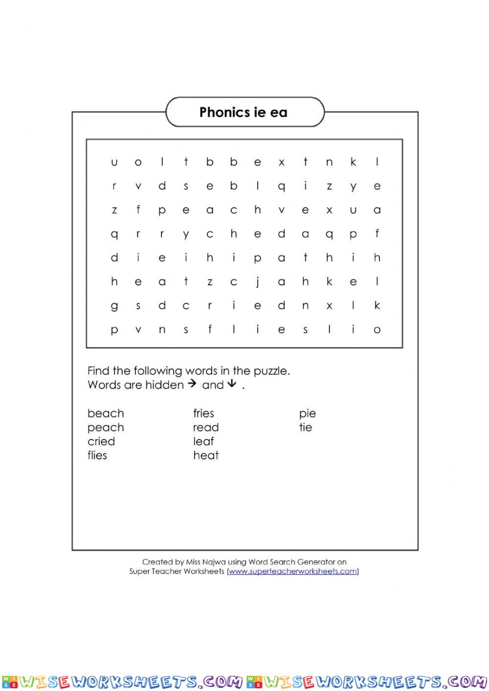 Phonics Year 2 ie ea