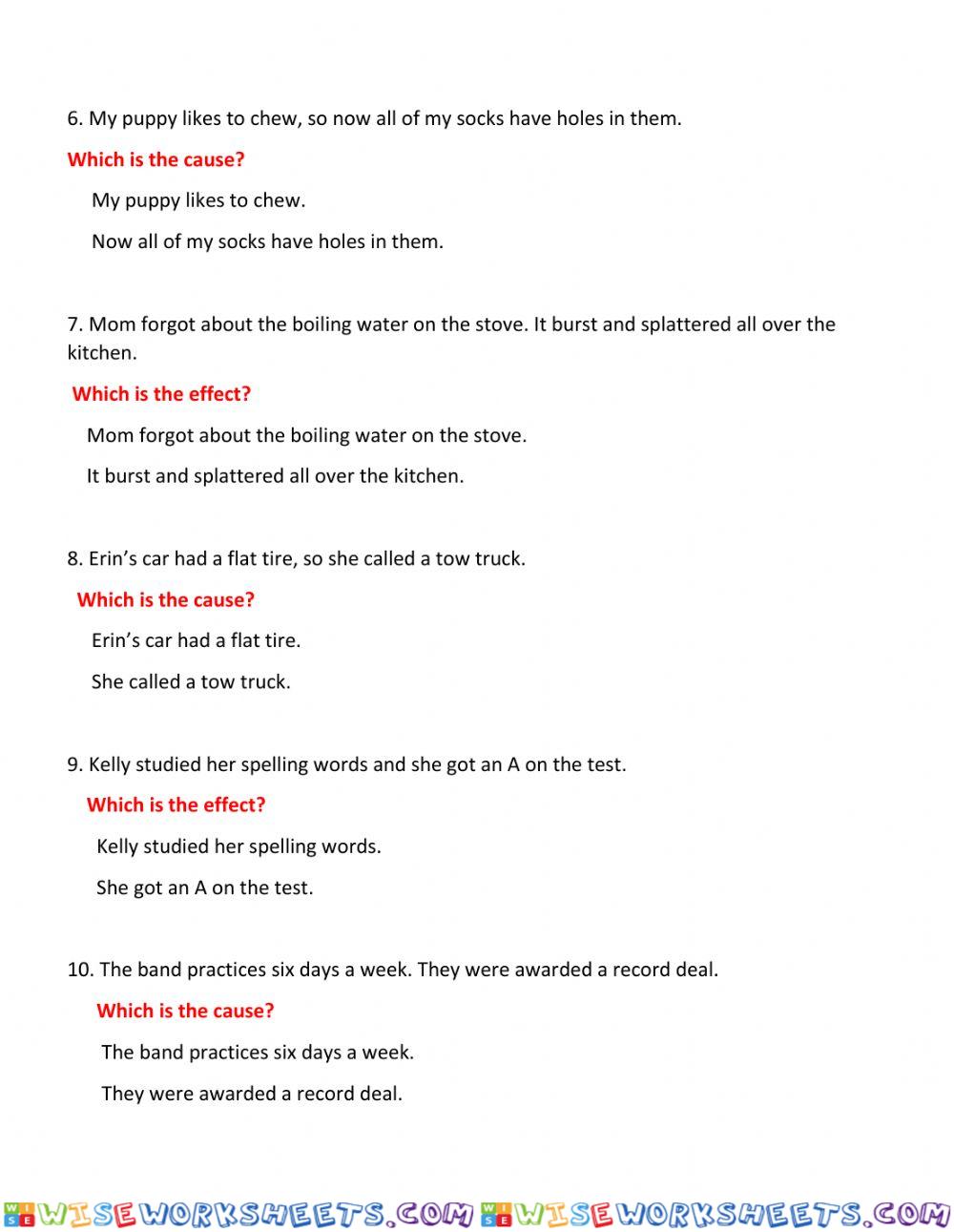 worksheet