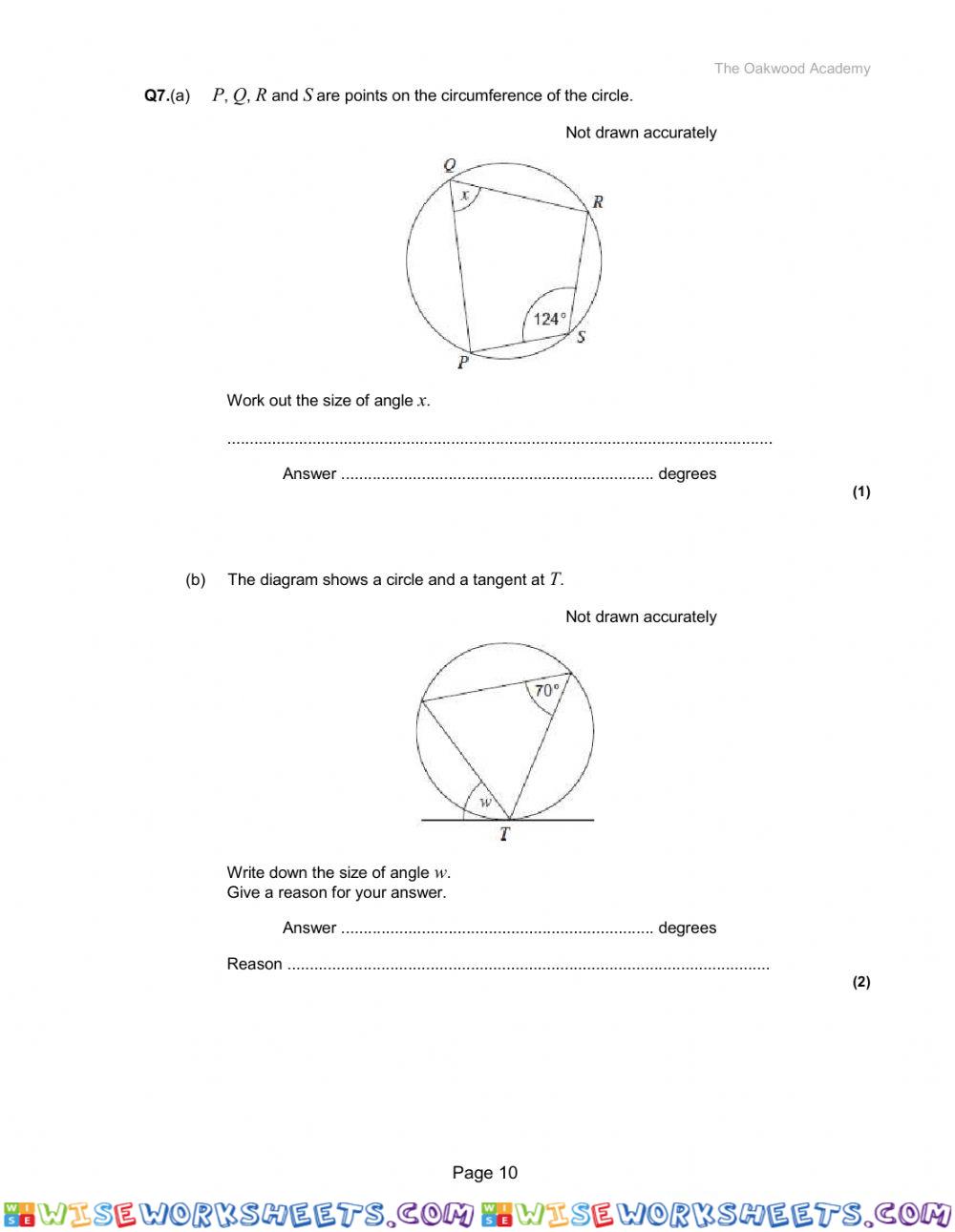worksheet