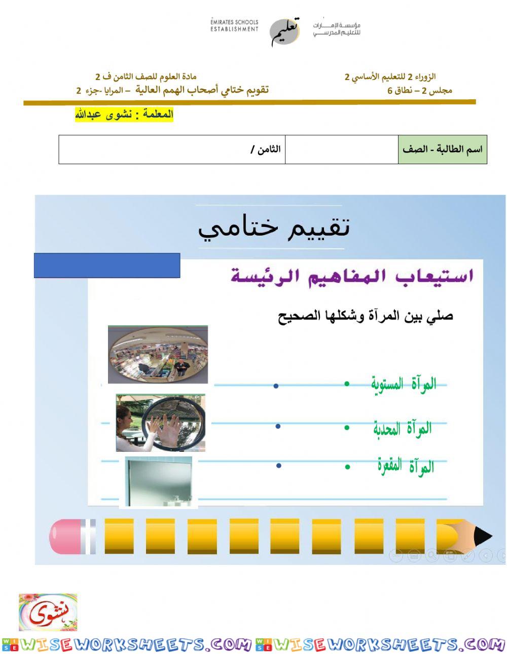 تقويم ختامي - المرايا 2 - أصحاب الهمم العالية